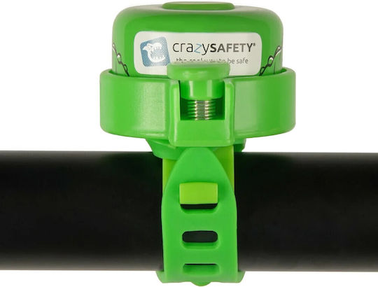 Crazy Safety Παιδικό Κουδούνι Ποδηλάτου Πράσινο