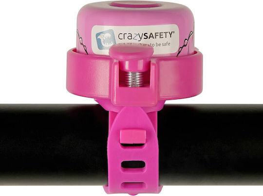 Crazy Safety Παιδικό Κουδούνι Ποδηλάτου Ροζ