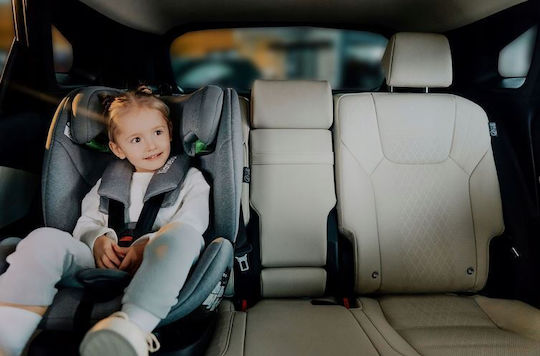 Lionelo Lavender Детско Столче за Кола i-Размер с Isofix Черен въглерод