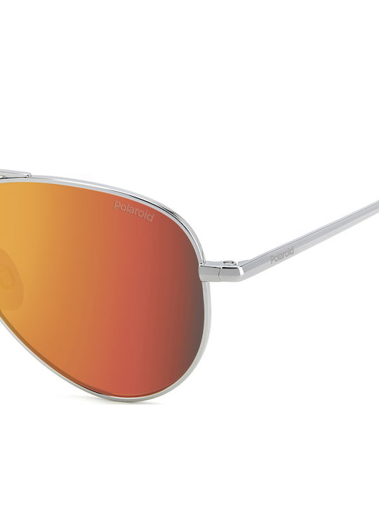 Polaroid Aviator Ochelari De Soare Pentru Copii Cu Lentilă Polarized Roșie