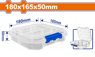 Wadfow Tool Compartment Organiser Transparent 18x16.5x5cm