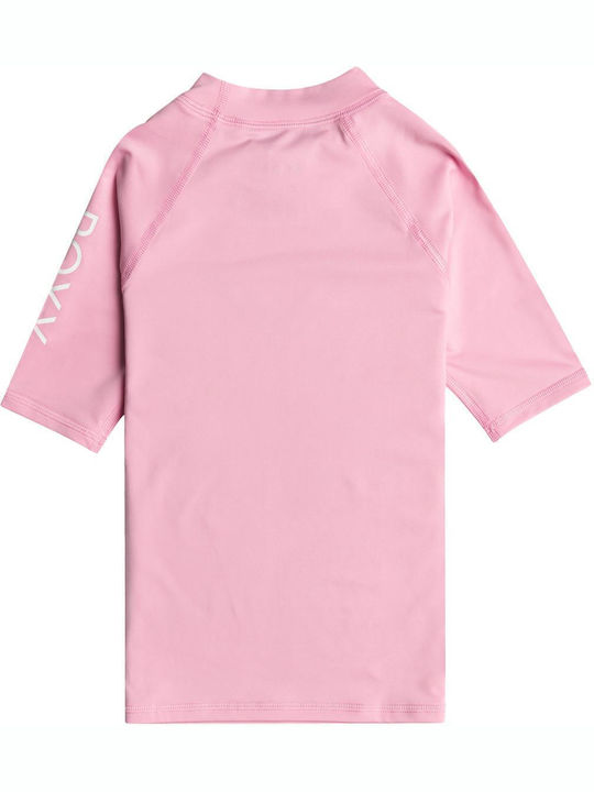 Roxy Whole Hearted Παιδικό Μαγιό Μπλούζα Prism Pink