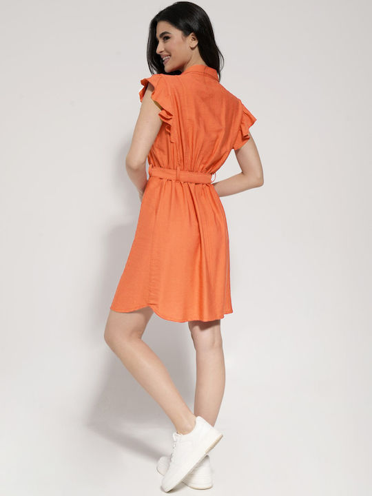 Tresor Mini Kleid Orange