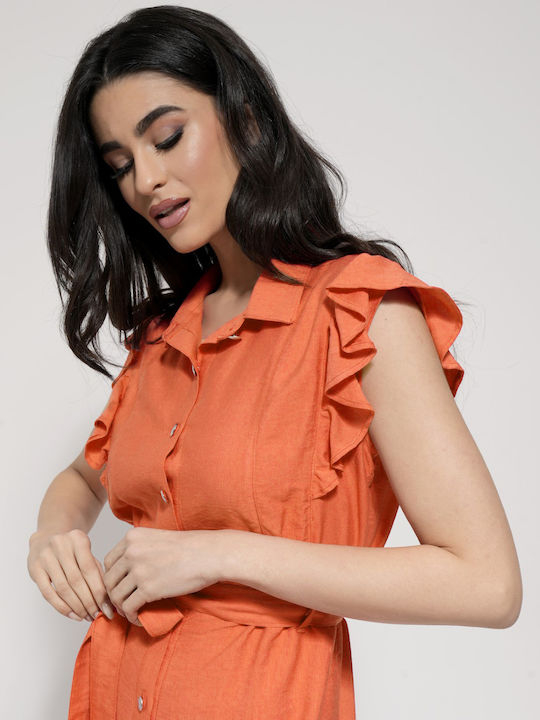 Summer Mini Dress Orange
