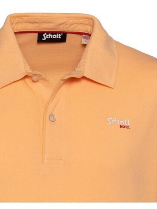 Schott Men's Blouse Polo Orange