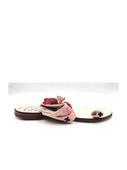 Roxy Qlwsl342/wht Madras Women's Sandals Leather Wooden Sole Pink White Brown Leather Sandals Beadings