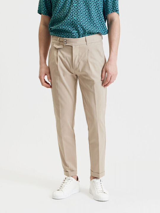 Trousers Chino in Slim Fit Beige