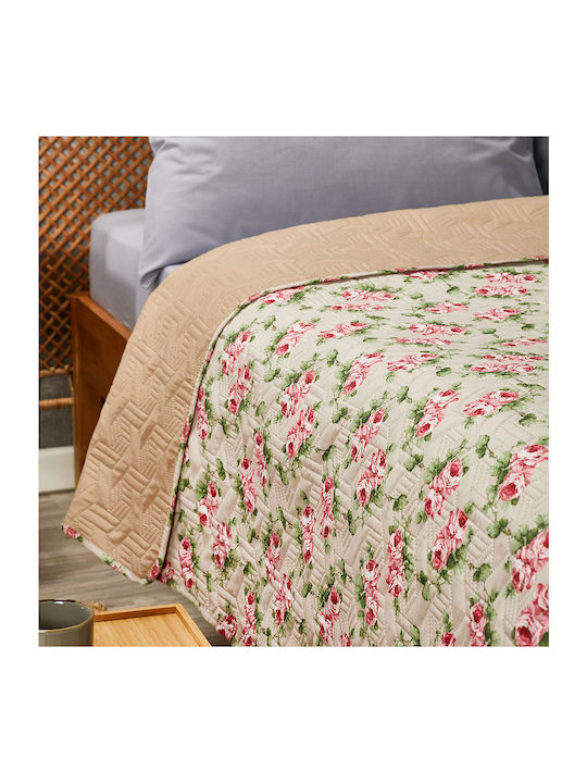 Whitegg Κουβερλί Υπέρδιπλο Microfiber Μπεζ 240x260cm