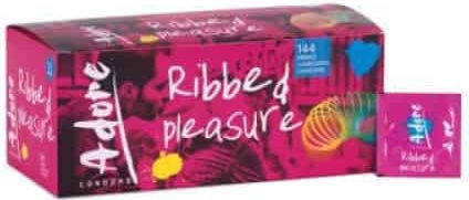 Pasante Προφυλακτικά Ribbed Pleasure 10τμχ 52mm με Ραβδώσεις Natural