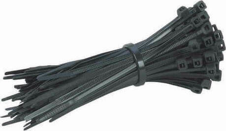 Sapiselco Sapiselco Kunststoff Kabelbinder 430mmx4.5mm in Schwarz Farbe (100 Stück) 96448-D