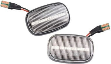 Set of 2 Sequential Dynamic Indication Led Transparent Glass Lexus Gs Rx