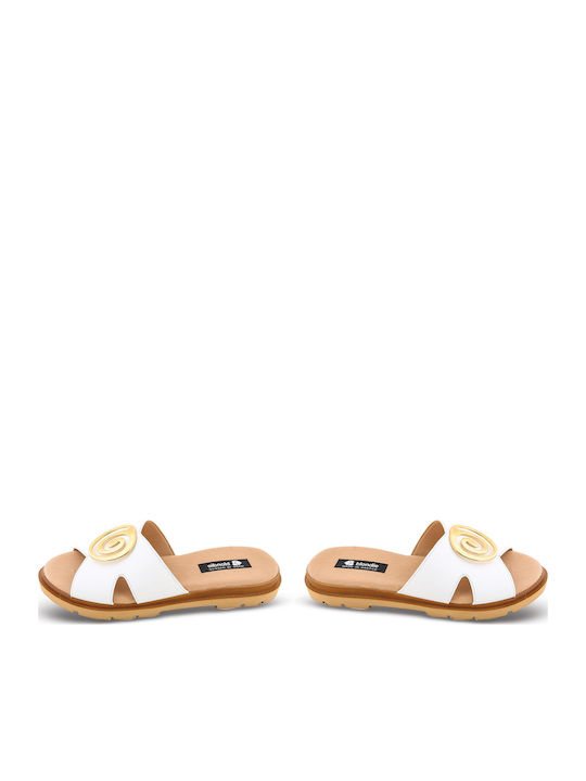 Women's Flat Sandals Anatomic in White Color