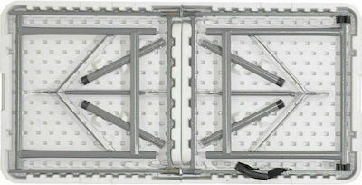 eBest Tabelle Aluminium Klappbar für Camping Campingmöbel 122x61x74cm Weiß