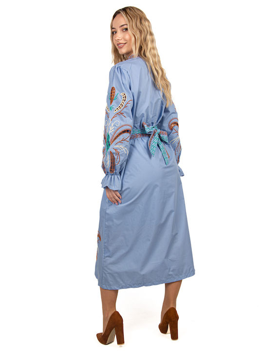 Ellen Midi Φόρεμα Γαλάζιο