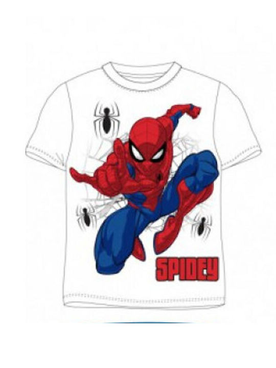 Spiderman Kids' Pajamas Summer White/navy