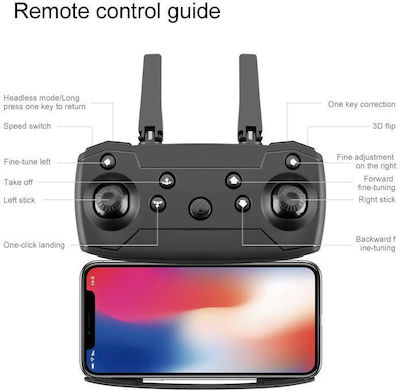 DLB E88 Pro RC Drone with 2K Camera and Controller, Compatible with Smartphone Grey