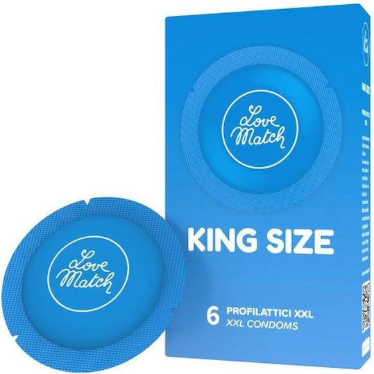 Love Match Προφυλακτικά King Size 6τμχ 60mm