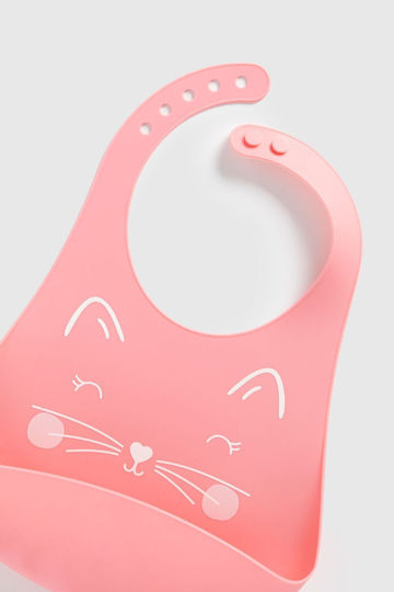 Mothercare Αδιάβροχη Σαλιάρα Σιλικόνης Ροζ 2τμχ