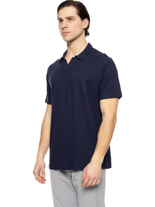 Herrenblusen Polo T-Shirt Marineblau