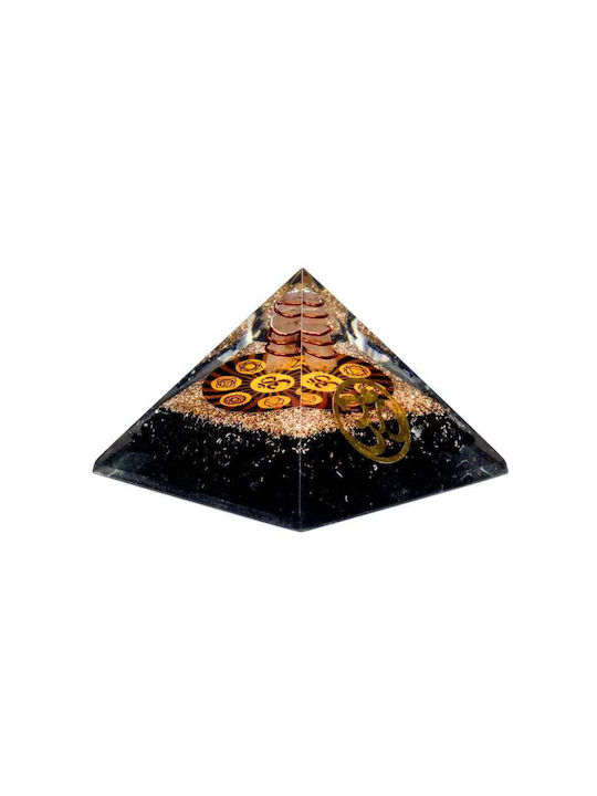 Orgonite Pyramid Chakra Black Tourmaline Orgonite Pyramid Ohm Black Tourmaline