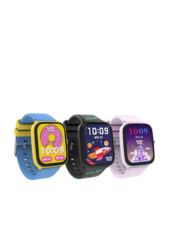 Kiddoboo Παιδικό Smartwatch 44.45mm 2.0 Γαλάζιο/Κίτρινο
