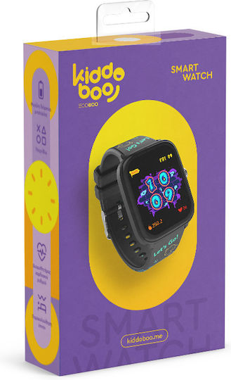 Kiddoboo 2.0 Smartwatch με Παλμογράφο (Μαύρο)