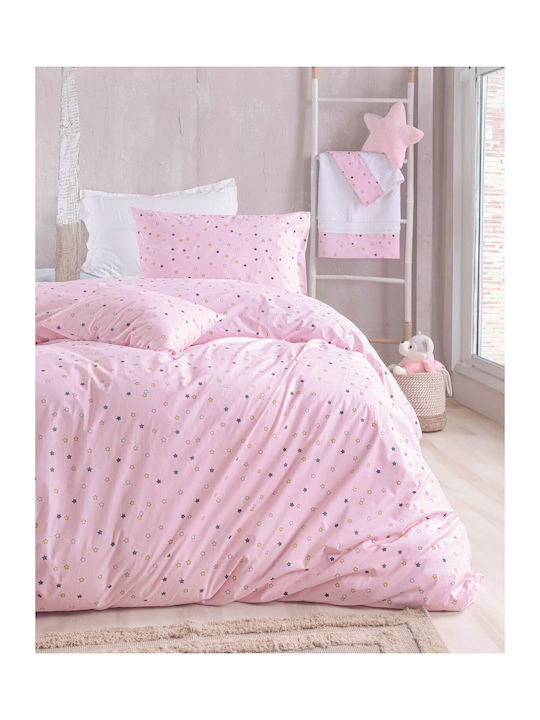 Rythmos Bettdecken-Set Einzelbett 160x240cm Symbol Blaze Pink 2Stück
