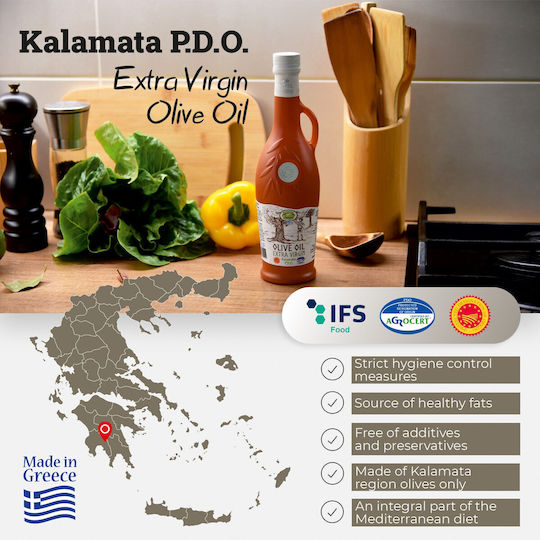 Griechisches Natives Olivenöl Extra Pop Kalamata Amphora 500 Ml