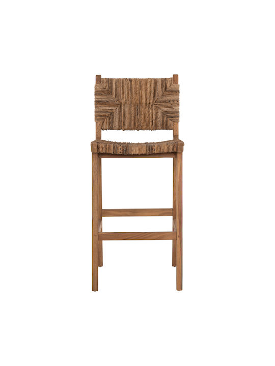 Stool for Bar Outdoor Wooden Natural-fish
