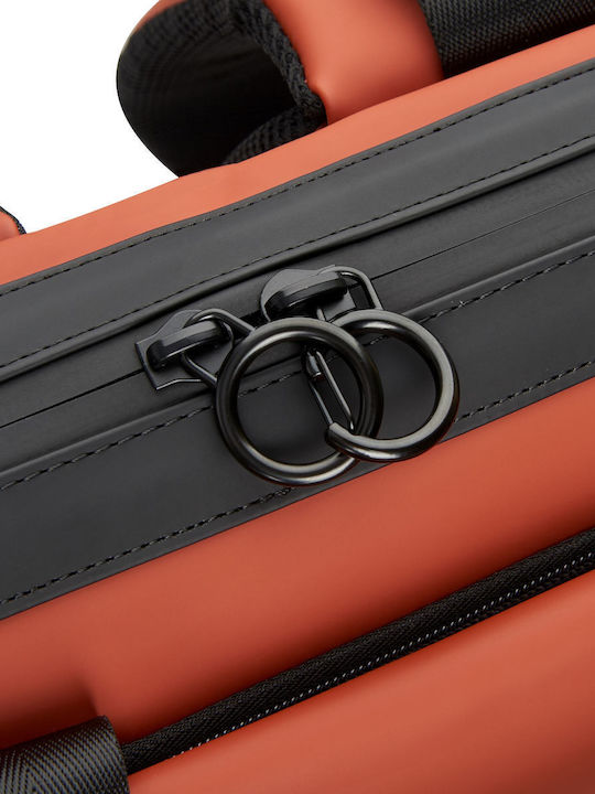 Delsey Turenne Τσάντα Πλάτης για Laptop 14" σε Πορτοκαλί χρώμα