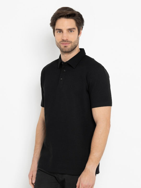 Polo Short Sleeve Blouse Black