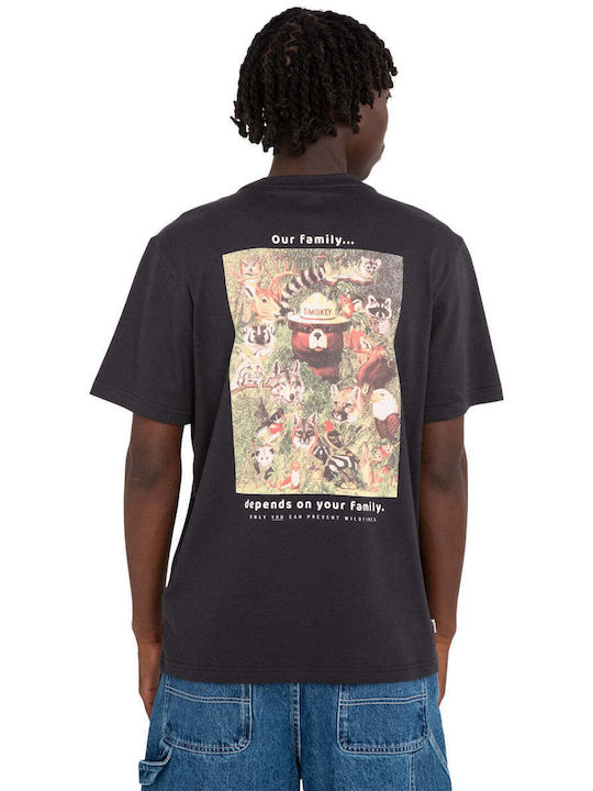 Element X Smokey Bear Men's Short Sleeve T-shirt Off Black