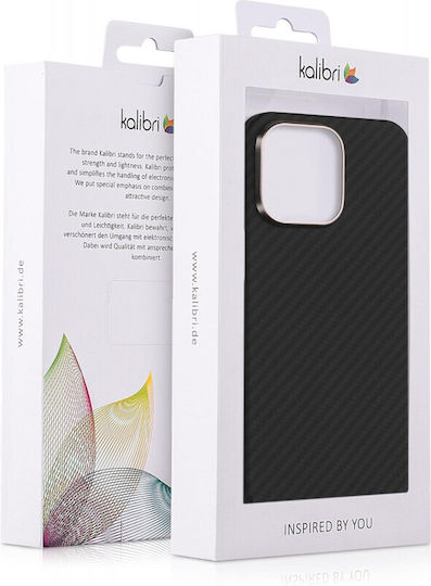 Kalibri Aramid Fiber Body Back Cover Aramid Fiber Μαύρο (iPhone 15 Pro Max)