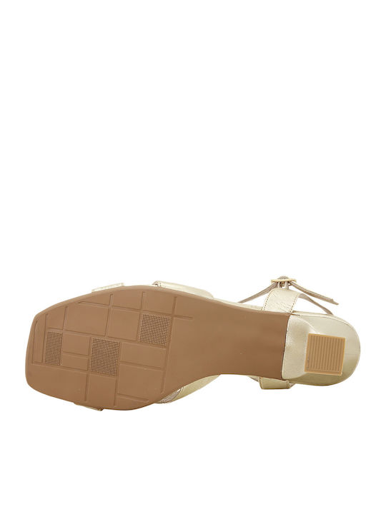 Leather Sandals Gold