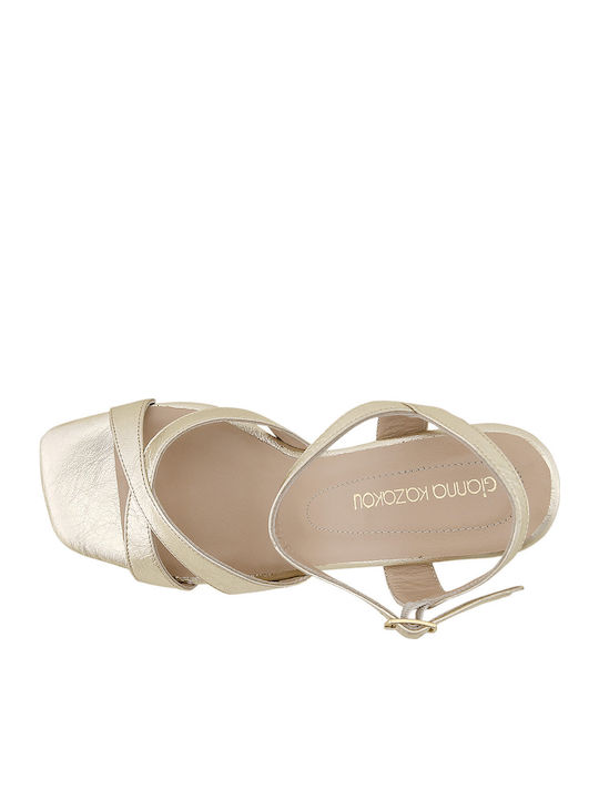 Leather Sandals Gold