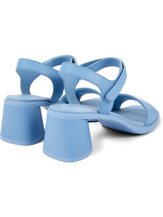 Leder Damen Sandalen in Blau Farbe