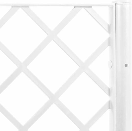 vidaXL Planter Box Plastic White 160x160x142cm.