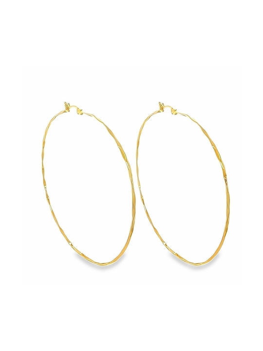 Xryseio Earrings Hoops made of Gold 14K