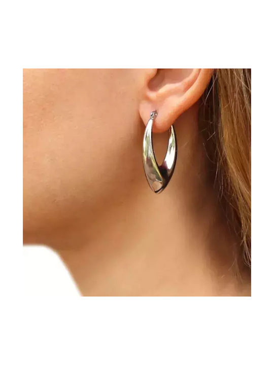 Anartxy Earrings Hoops made of Steel Gold Plated