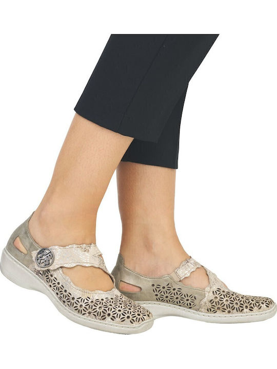 Damen Ballerinas in Beige Farbe