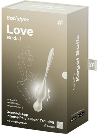 Satisfyer Love Birds 1 Ασύρματες Κολπικές Μπάλες με Δόνηση Λευκές