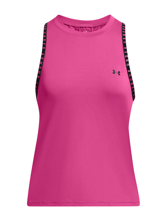 Knockout Novelty Women's Athletic Blouse Sleeveless Fuchsia