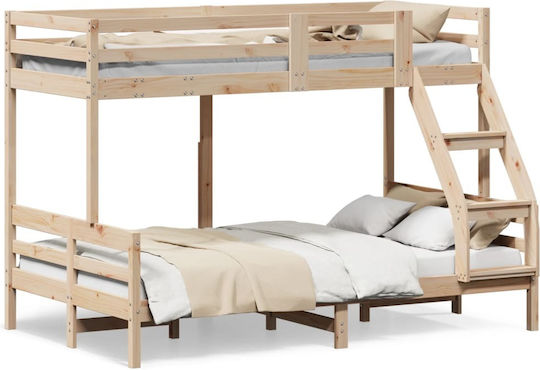 Kinderbett Koje Semi-Doppel Beige für Matratze 120x200cm