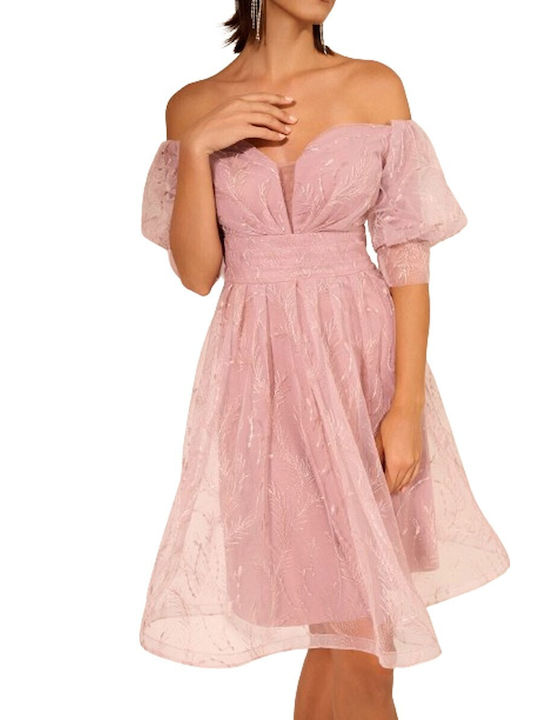 Kalliope Mini Dress Pink