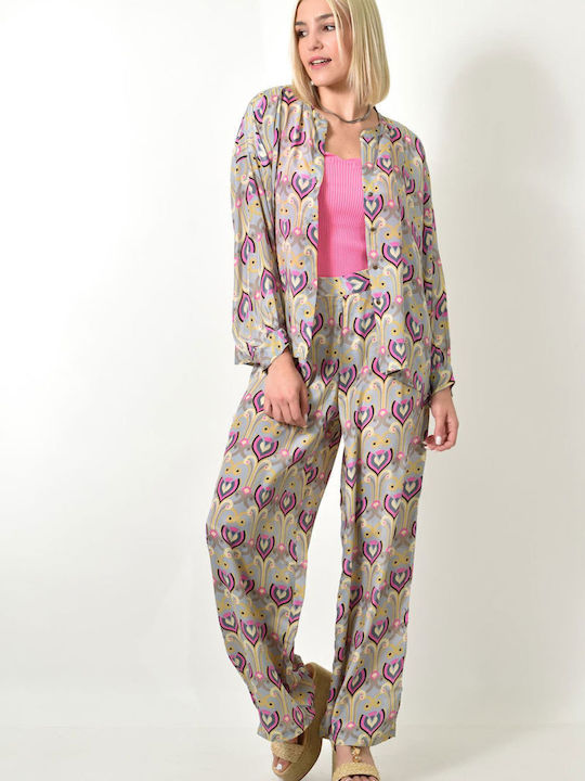 Set Shirt Hose bestickt Pink 23838