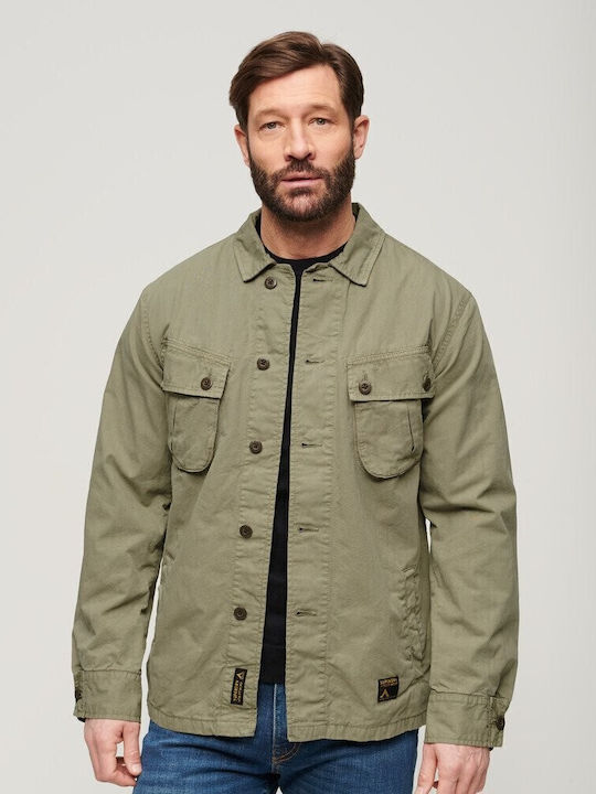 M D3 Ovin Overshirt Mânecă Lungă Verde