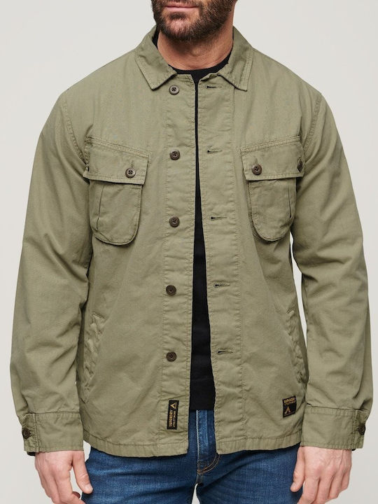 M D3 Ovin Overshirt Mânecă Lungă Verde