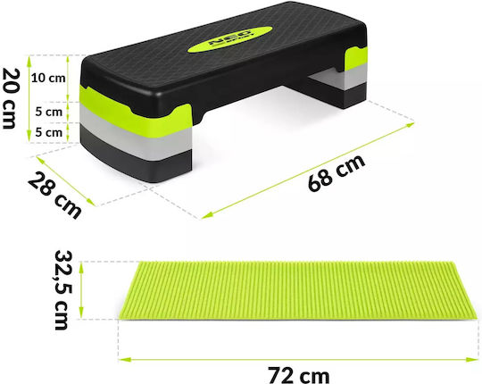 NEO Sport Aerobic Stepper with Adjustable Height