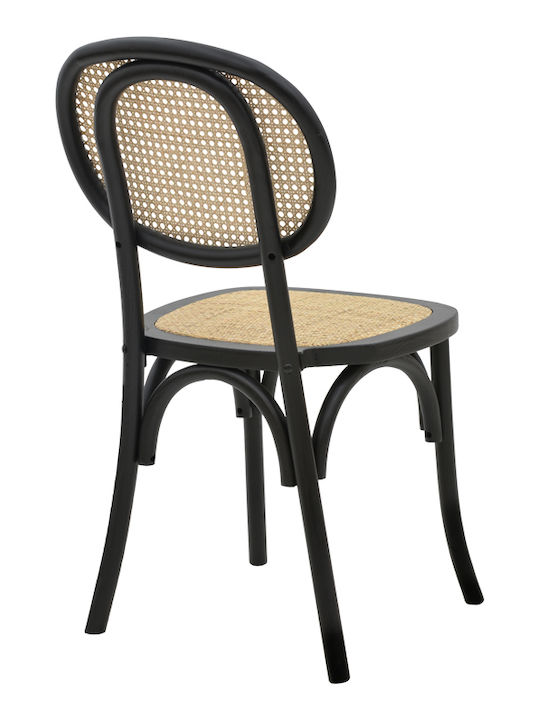 Scaun de exterior Lemn Zoel Negru 45x52x82cm