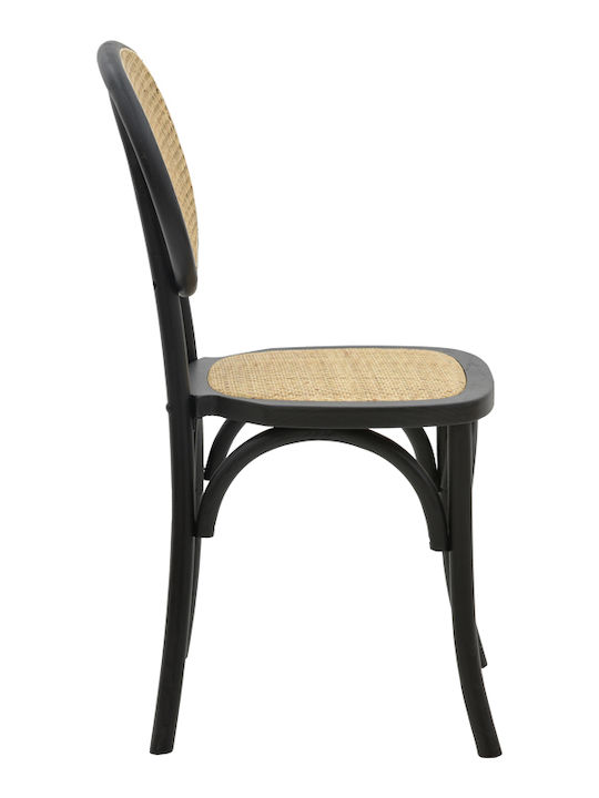 Scaun de exterior Lemn Zoel Negru 45x52x82cm